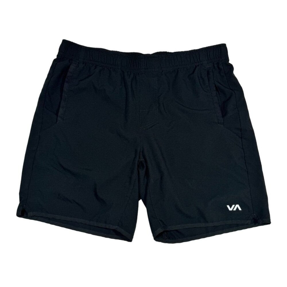 RVCA yogger IV elastic waist shorts 17 black size L